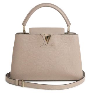 LOUIS VUITTON - ルイ ヴィトン カプシーヌ MM 2way ショルダー ハンドバッグ 斜め掛け トリヨンレザー ガレ ベージュ ゴールド金具 M42253 LOUIS VUITTON（未使用　展示品）