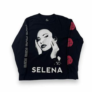 セレーナ SELENA アーティスト 海外 古着 ロックT ロンT 袖ロゴ 薔薇(Tシャツ/カットソー(七分/長袖))