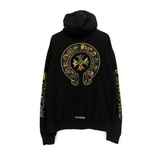 クロムハーツ(Chrome Hearts)のクロムハーツ CHROME HEARTS ■ トリプルクロス カモフラ 迷彩 ホースシュー プルオーバー フーディー パーカー　33201(パーカー)