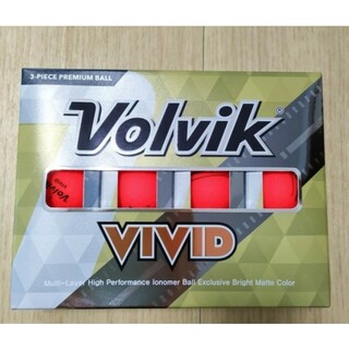 ボルヴィック - 【新品】ボルビック Volvik VIVID ゴルフボール 1ダース　レッド