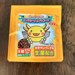 （開封済み）ニチドウ ウーパーフードスペシャルランチ大粒50g(爬虫類/両生類用品)