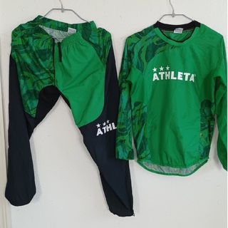 アスレタ(ATHLETA)のATHLETA　ピステ上下セット　グリーン✕ブラック　１５０cm(ウェア)