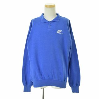 ナイキ(NIKE)の【NIKE】80s 紺タグ スウェット長袖ポロシャツ(ポロシャツ)