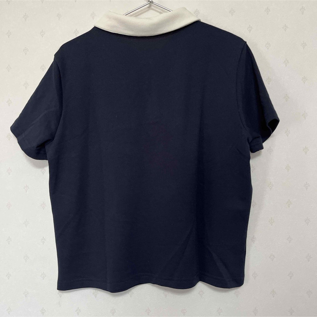 DAZY コントラストカラー ポロシャツ  L レディースのトップス(ポロシャツ)の商品写真