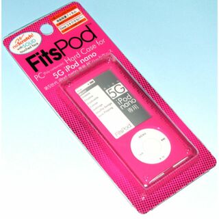 第5世代 iPod nano ハードケース 保護フィルム/Dカバー付 ピンク(ポータブルプレーヤー)