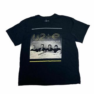 ミュージックティー(MUSIC TEE)のU2 ロックバンド 半袖バンドTシャツ ツアー ロックT ブラック z12(Tシャツ/カットソー(半袖/袖なし))