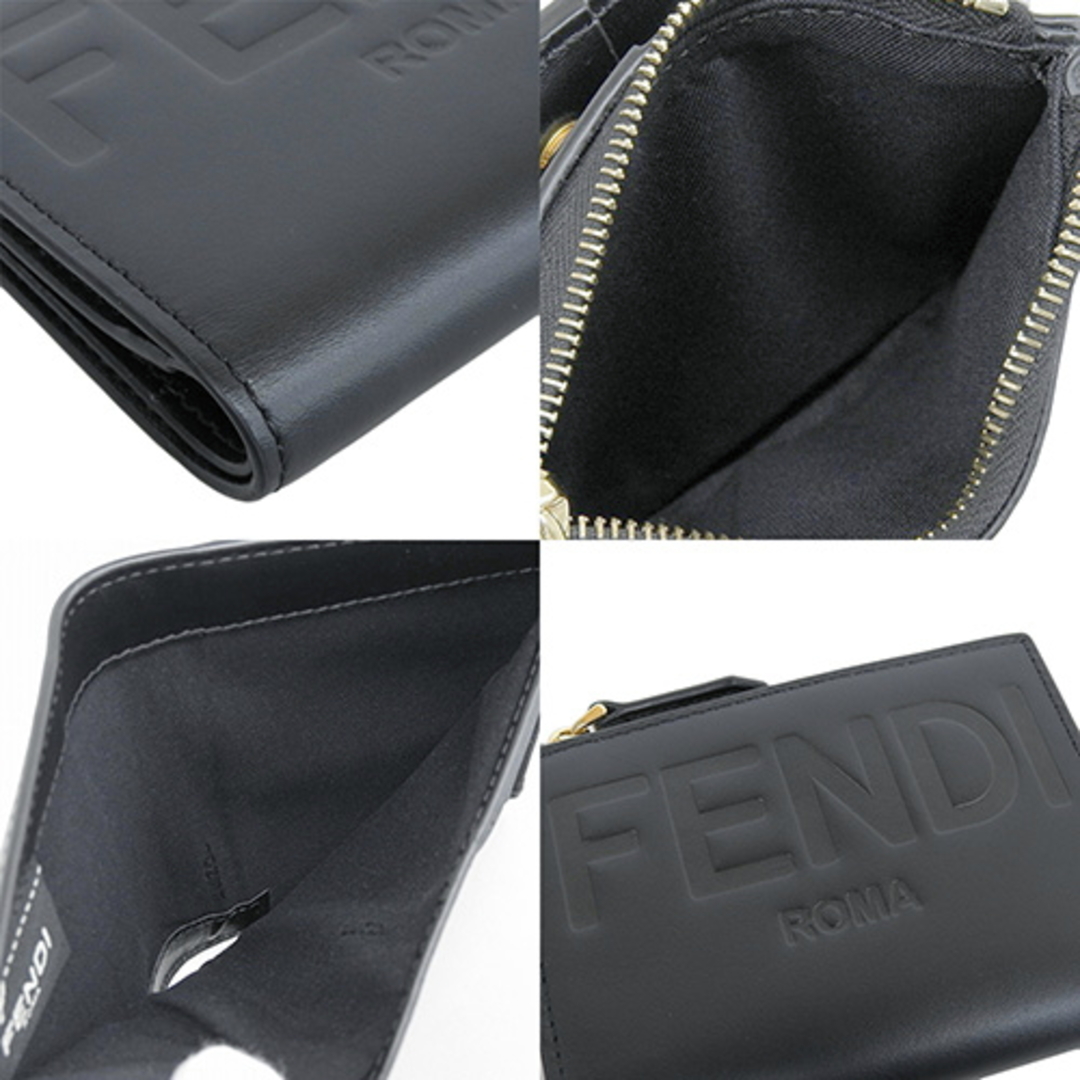 FENDI(フェンディ) ROMA 二つ折り財布 コンパクト財布 2つ折り FENDI(フェンディ) ROMA 二つ折り財布 コンパクト財布 2つ折り