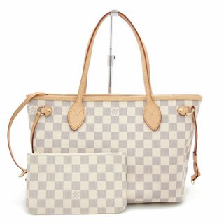 ルイヴィトン(LOUIS VUITTON)の良品 ルイヴィトン トートバッグ ダミエ・アズール ネヴァーフルPM N41362 LOUIS VUITTON LV ポーチ付き レディース フランス製(トートバッグ)