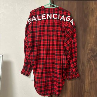 バレンシアガ　2019SS Tartan New Swing Shirt