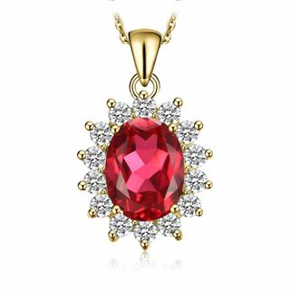 【色: ルビーゴールドメッキ】[JewelryPalace] ペンダント ネック(その他)