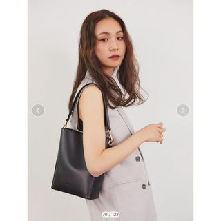 ランデブー(RANDEBOO)のRenewal petit bucket bag ブラック(ハンドバッグ)