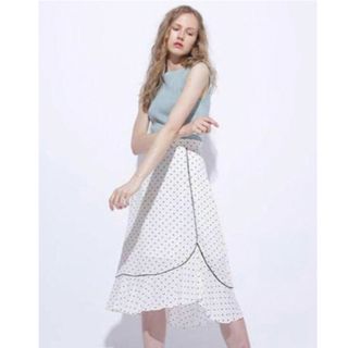 ジルスチュアート(JILLSTUART)のJILLSTUART マリードットイレヘムスカート(ロングスカート)