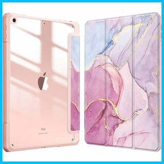 【色:柄XマーブルピンクA】Fintie iPad 10.2 ケース iPad (タブレット)