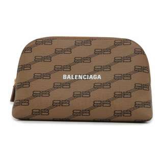Balenciaga - バレンシアガ ポーチ BBモノグラム PVC レザー 702624 BALENCIAGA 化粧ポーチ 小物入れ