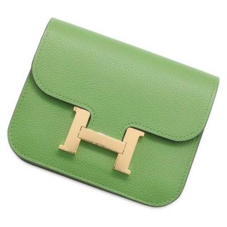 エルメス(Hermes)のエルメス 財布 コンスタンス スリム ヴェルソ ヴェールユッカ/モーヴペール/シルバー金具 エバーカラー B刻印 HERMES 財布 ウォレット(財布)