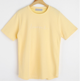 dholic - ディーホリック　テンセル混刺繍半袖Tシャツ