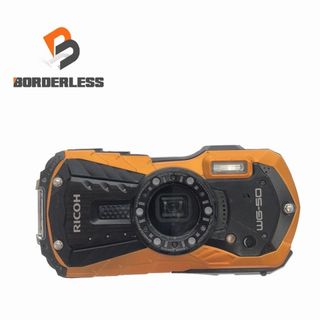 ☆中古品☆ RICOH リコー デジタルカメラ WG-50 メモリー容量8GB バッテリ1個(3.7V880mAh)付 防水 耐衝撃 防塵 耐寒 現場用カメラ 89403(工具)