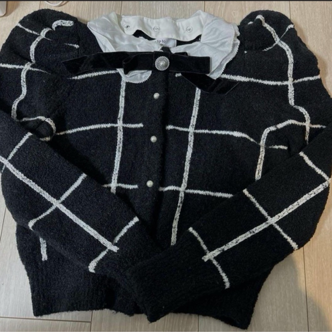 Her lip to(ハーリップトゥ)のHerlipto Crillon Boucle Cardigan レディースのトップス(カーディガン)の商品写真