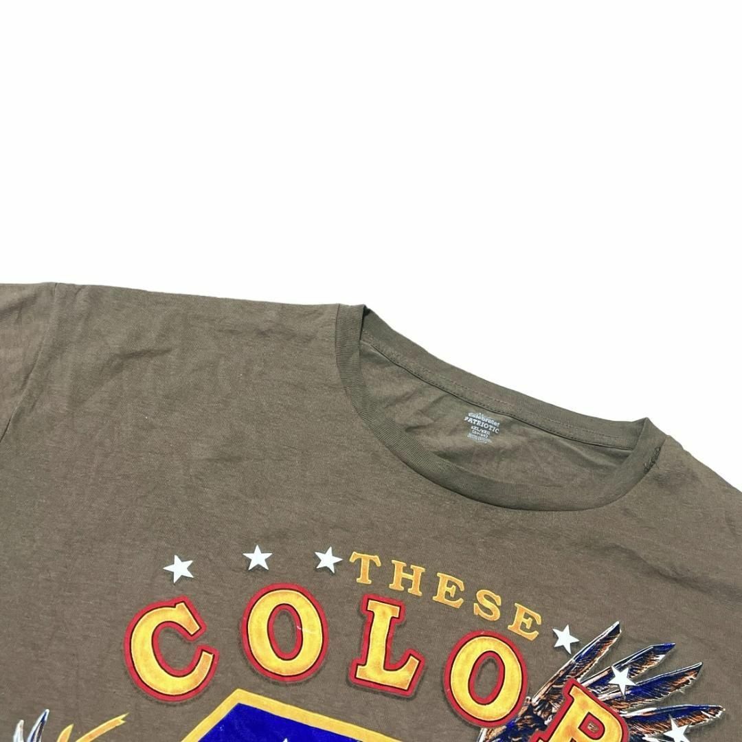 ヴィンテージ 半袖Tシャツ 星条旗 イーグル ブラウン US古着 e53 メンズのトップス(Tシャツ/カットソー(半袖/袖なし))の商品写真