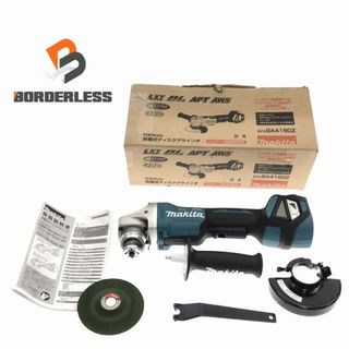 マキタ(Makita)の☆美品☆ makita マキタ 18V 100mm 充電式グラインダー GA418DZ 本体のみ 変速ダイヤル付 パドルスイッチタイプ ブレーキ 89188(工具)