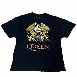 ミュージックティー(MUSIC TEE)のQUEEN クイーン ロック 半袖バンドTシャツ Crest 紋章 z15(Tシャツ/カットソー(半袖/袖なし))