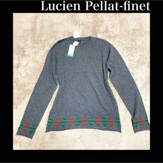 ルシアンペラフィネ(Lucien pellat-finet)の【定価28万未使用カシミヤ100】ルシアンペラフィネ　スカル　麻　髑髏(ニット/セーター)