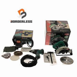 リョービ(RYOBI)の☆中古 3点セット☆makita 6型マルノコ M560(美品) RYOBI インパクトドライバ ID-140 GREATOOL サンダー GTRS-110 89331(工具)