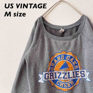 US古着　スウェット　トレーナー　ビッグプリント　grizzlies 男女兼用(スウェット)