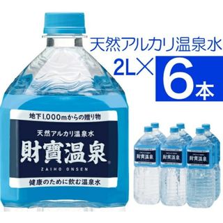 ZAIHO - 17年連続日本一　財宝温泉　財寶温泉水　2L6本　飲む温泉　天然アルカリ温泉水