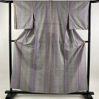 紬 身丈158cm 裄丈63cm 正絹 秀品 【中古】(着物)