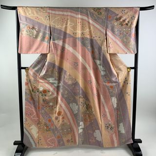 訪問着 身丈162cm 裄丈66cm 正絹 美品 名品 【中古】(着物)