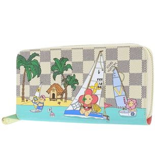 ルイヴィトン(LOUIS VUITTON)のLOUIS VUITTON(ルイ・ヴィトン) ダミエ・アズール ジッピー・ウォレット 長財布 ヴィヴィエンヌ ロングウォレット ラウンドファスナー ダミエアズールキャンバス アイボリー ミントグリーン マルチカラー ゴールド金具 N40507 レディース 40601113580【中古】【アラモード】(財布)