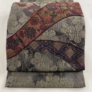 袋帯 美品 秀品 お太鼓柄 正絹 【中古】(帯)