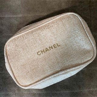 シャネル(CHANEL)の新品 CHANEL シャネル ノベルティ ベージュ ツイード ゴールド(ポーチ)