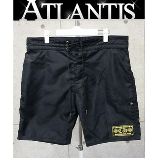 Chrome Hearts - CHROME HEARTS 銀座店 クロムハーツ SHORT SURT BRITCHES ハーフパンツ クロスパッチ メンズ size:34 黒 94847