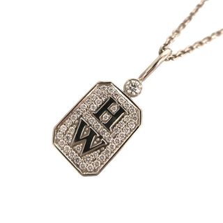 　ハリーウィンストン HARRY WINSTON HWロゴ　ネックレス　PT950 ダイヤ PT950 ダイヤモンド ジュエリー