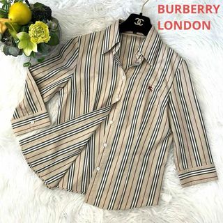 バーバリー(BURBERRY)のバーバリー  ロンドン ストライプ シャツ ブラウス 七部袖(シャツ/ブラウス(長袖/七分))