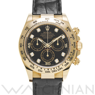 ロレックス(ROLEX)の中古 ロレックス ROLEX 116518G ランダムシリアル ブラック /ダイヤモンド メンズ 腕時計(腕時計(アナログ))