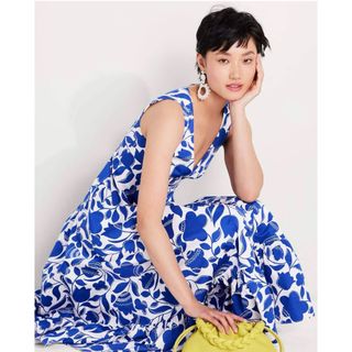 ケイトスペードニューヨーク(kate spade new york)の花柄ワンピース(ロングワンピース/マキシワンピース)