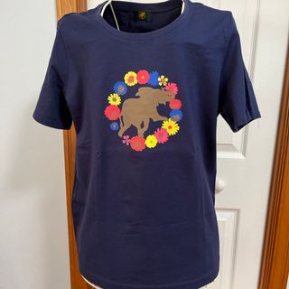 ハンティングワールド(HUNTING WORLD)の83）ハンティングワールド　HUNTING WORLD 紺色半袖TシャツサイズL(Tシャツ/カットソー(半袖/袖なし))