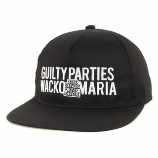 美品 BlackEyePatch ブラックアイパッチ キャップ サイズ:FREE 22AW WACKO MARIA コラボロゴ 5パネル スナップバックキャップ SNAPBACK CAP ブラック 黒 コラボ アイテム 帽子【メンズ】【中古】(キャップ)