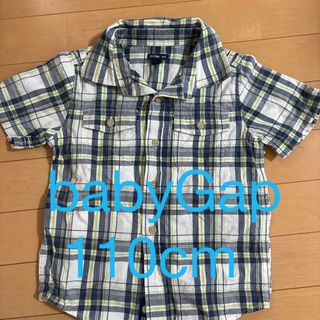 ギャップキッズ(GAP Kids)のbabyGap 半袖チェックシャツ　110(Tシャツ/カットソー)