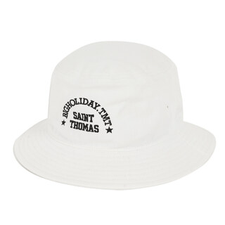 新品 TMT ティーエムティー ハット サイズ:M ロゴ刺繍 ツイル バケットハット BUCKET HAT ホワイト 白 帽子【メンズ】