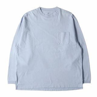 ロンハーマン(Ron Herman)のRon Herman ロンハーマン Tシャツ サイズ:L 20SS ワイド クルーネック ロングスリーブTシャツ Wide Crew Neck Long Sleeve Tee トップス 長袖 カットソー ロンT RHC ライトブルー 【メンズ】【中古】(Tシャツ/カットソー(七分/長袖))