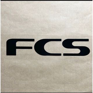 【20㎝】 FCS カッティングステッカー◆黒◆マットブラック◆(サーフィン)