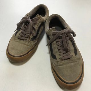 ヴァンズ(VANS)のVANS バンズ オールドスクール スゥエード 黒×グレー 26cm(スニーカー)