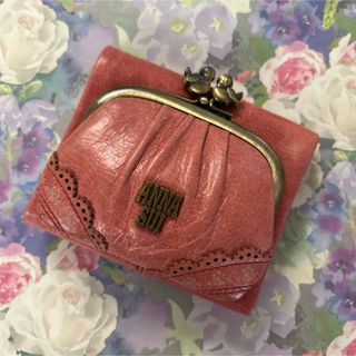 ANNA SUI - アナスイ 財布 がま口財布 三つ折り財布 ローズガーデン