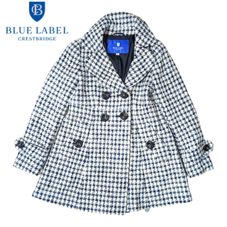 BLUE LABEL CRESTBRIDGE - BLUE LABEL CRESTBRIDGE ホワイト ジャガード Pコート