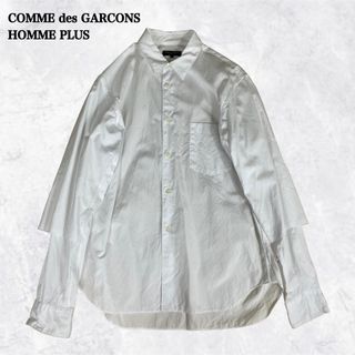 コムデギャルソンオムプリュス(COMME des GARCONS HOMME PLUS)の【美品】コムデギャルソンオムプリュス 20AW レイヤード カットオフシャツ S(シャツ)