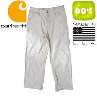 カーハート(carhartt)の00s Carhartt Dungaree Fit USA製 ベージュ パンツ(ワークパンツ/カーゴパンツ)